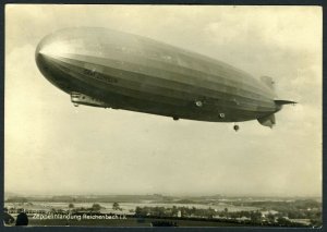 GERMANY FRIEDRICHSHAFEN 5/12/31 RUNDFAHRT ZEPPELIN FLIGHT CARD TO LUBECK 5/14/31 