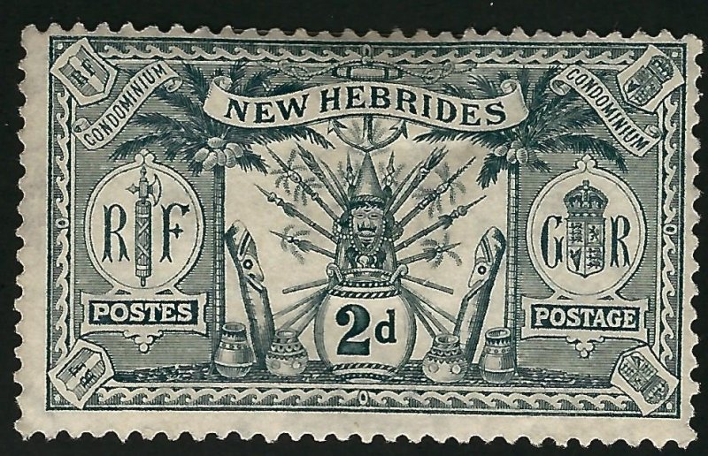 British New Hebrides Attractive SC#19 Mint Fine.SCV$9.25...Grab a Bargain!