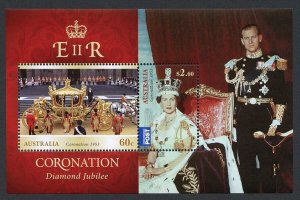 Australia SGMS3971 2013 Diamond Jubilee Miniature Sheet U/M