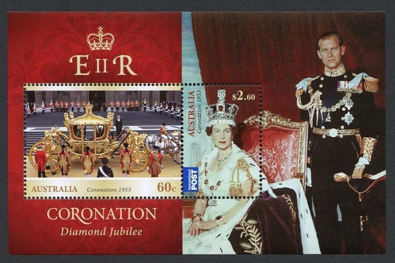 Australia SGMS3971 2013 Diamond Jubilee Miniature Sheet U/M