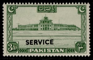 PAKISTAN GVI SG O30, 3a green, M MINT. Cat £42.