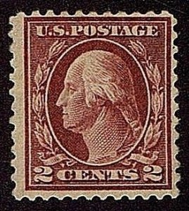 US 499h OG HINGED 2C, WASHINGTON, TYPE 1, LAKE SHADE VAR, 1917, 2019 PSAG CE...