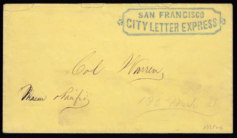 Boxed blue San Francisco City Letter Express, great strike, w/ 2006 PF cert