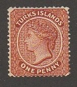 TURKS ISLAND #40 MINT PART OG HINGED