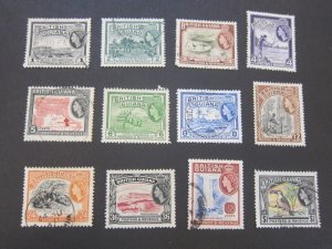 British Guiana 1954 Sc 253-63,265 FU