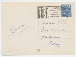 Card / Postmark Austria 1971 International Congress of Pediatrics