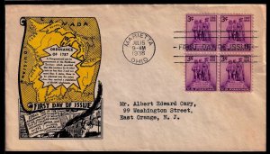 1938 Northwest Territory Sc 837-8 FDC Washington Stamp Exchange - Ralph Dyer