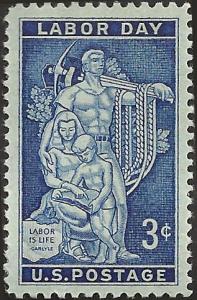 # 1082 MINT NEVER HINGED LABOR DAY