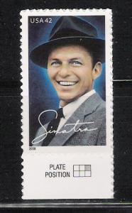 MNH single Frank Sinatra sc 4265 with P.P. tab
