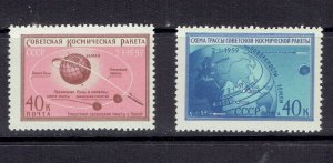 RUSSIA - 1959 LUNA 1 - SCOTT 2187 TO 2188 - MNH 