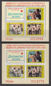 Macedonia RA35a Souvenir Sheets MNH VF