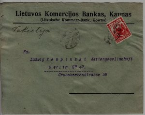 Lithuania used cover 1.7.35 Kaunas