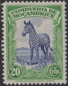 Mozambique Company 1937 MH Sc 179 20c Zebra Variety