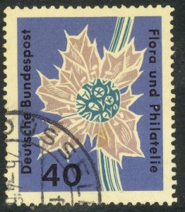 GERMANY 1963 40pf BEACH THISTLE Flowers Issue Sc 860 VFU