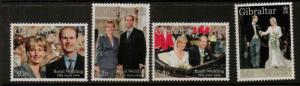 GIBRALTAR SG890/3 1999 ROYAL WEDDING MNH