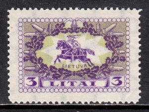 Lithuania - Scott #224 - MLH - Tiny thin, crease LR corner - SCV $3.25