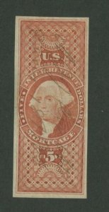 1862 United States Passage Mortgage Stamp #R91a Used Pen Cancel Certified