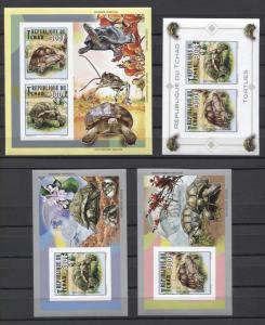 Chad Turtles Tortugas Tortues 2012 imp. MNH