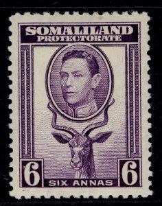 SOMALILAND PROTECTORATE GVI SG98, 6a violet, M MINT. Cat £16.