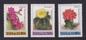 Korea DPR   #3920-3922  MNH 1999 cacti