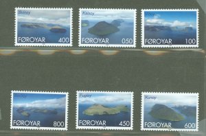 Faroe Islands #356-361  Single (Complete Set) (Landscapes)