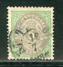 Danish West Indies Scott # 8, used