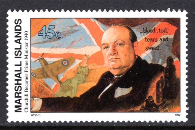 Marshall Islands 251 WWII Churchill Becomes Prime Minister MNH VF