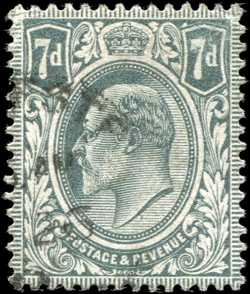 Great Britain - Scott #145 - 1909 KE VII 7d Grey - Used