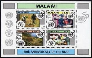 Malawi 659-662,662a,MNH.Michel 654-657,Bl.79. Telecommunications,Mt.Mulajne,1995