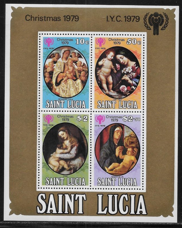 St. Lucia 486a IYC International Year of the Child 1979 Christmas MNH c.v. $2.50