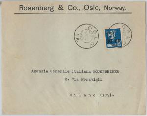 58358 - NORWAY - POSTAL HISTORY: COVER to ITALY 1927 - SALSOMAGGIORE CARNIVAL