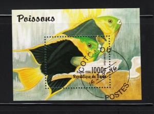 Parrot Fish - Scaridae - small Souvenir Sheet u26