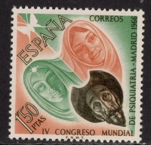 Thematic stamps SPAIN 1966 PSYCHIATRIC CONFERENCE 1806 mint