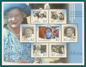 Papua New Guinea 2002 Queen Mother Memorial, sheetlet MNH #1045,SG926a