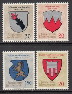 Liechtenstein 386-389 MNH VF