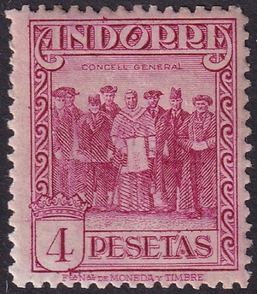 Andorra Spanish 1929 Sc 23 MNG(*) perf 14