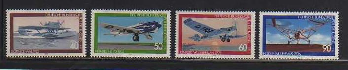 Germany MNH sc# B558-61 Planes 2012CV $3.40