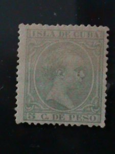 ​CUBA 1890 SC#144 COLOR ERROR- KING ALFONSO XIII-MH-VF-134 YEARS OLD-RARE