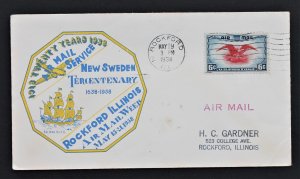 US #C23 National Air Mail Week Rockford ILL May 15-21, 1938