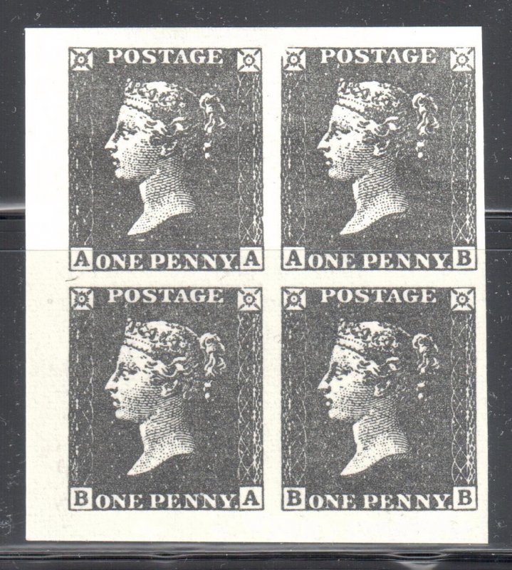 Great Brittain Mint #1 NH LL Corner -- REPRINT / Facsimile - The Penny Black