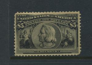 Scott #245 Columbian Mint Hi Value Stamp  (Stock #245-9)