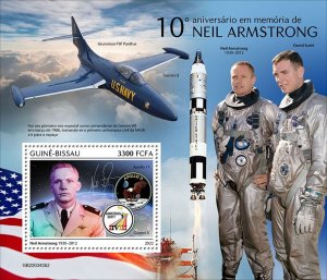 GUINEA BISSAU - 2022 - Neil Armstrong - Perf Souv Sheet #2 - Mint Never Hinged