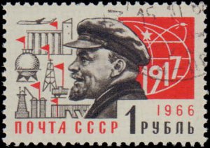 Russia #3257-3268, Complete Set(12), 1966, Space, Used, CTO