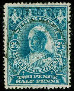 NIGERIA - Niger Coast Protectorate SG69a, 2½d deep bright blue, FINE USED.