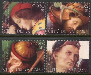 VATICAN Sc#1303-1307 2005 Perugino Painting Set & S/S Complete Mint LH 