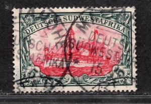 **German SW Africa, SC# 34a (Mi32Aa) Used VF, BPP Zimmer Signed, CV $400.00