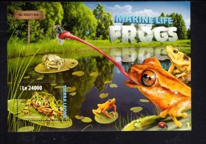 Sierra Leone MNH S/S 3700 Frogs 2016