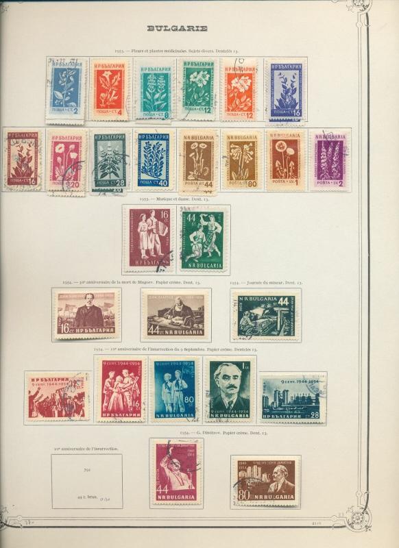 BULGARIA 1950s Sport Flowers Birds M&U Collection Apprx 180+Items Au13340