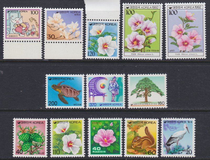 Modern South Korean MNH Definitives Selection