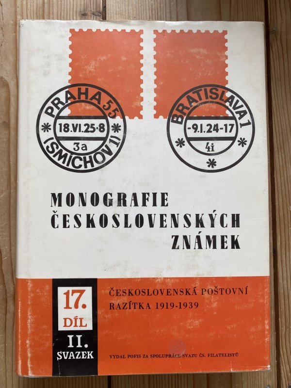 MONOGRAFIE CESKOSLOVENSKYCH ZNAMEK (Volume 17) Hardbound w/ dust jacket